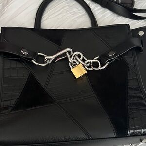 Black Leather Handbag